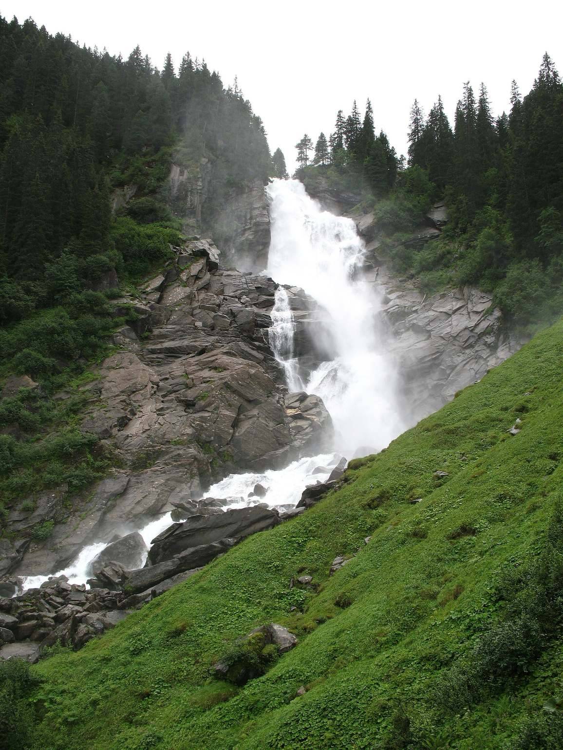 Krimmelské vodopády — nejvyšší vodopády Rakouska, Salcbursko